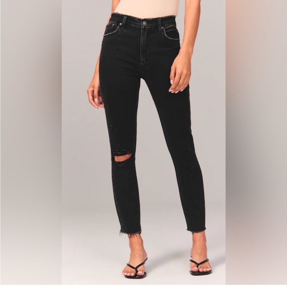 Black Abercrombie & Fitch High Rise Jeans